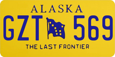 AK license plate GZT569