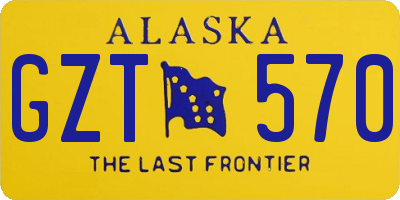 AK license plate GZT570