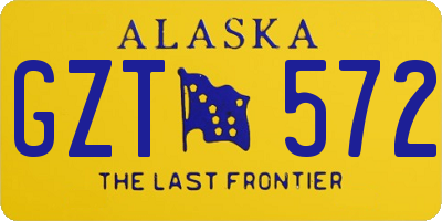 AK license plate GZT572