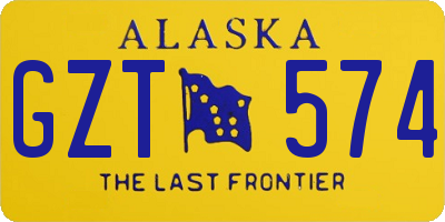 AK license plate GZT574