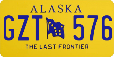 AK license plate GZT576