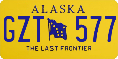 AK license plate GZT577