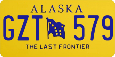 AK license plate GZT579