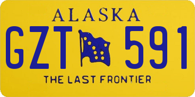 AK license plate GZT591