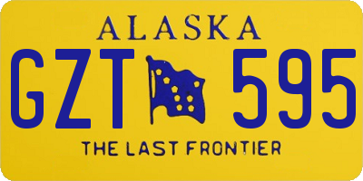 AK license plate GZT595