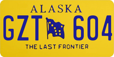 AK license plate GZT604