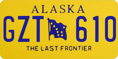 AK license plate GZT610