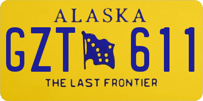 AK license plate GZT611