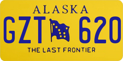 AK license plate GZT620