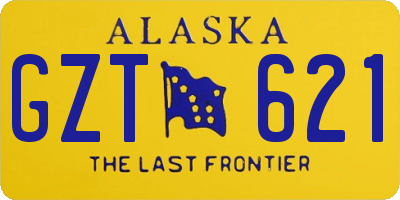 AK license plate GZT621