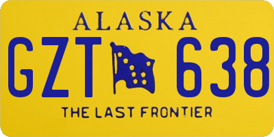 AK license plate GZT638