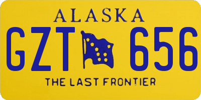 AK license plate GZT656