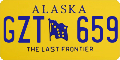 AK license plate GZT659