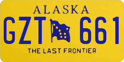 AK license plate GZT661