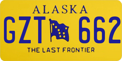 AK license plate GZT662