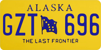 AK license plate GZT696