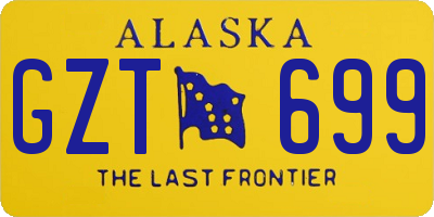 AK license plate GZT699