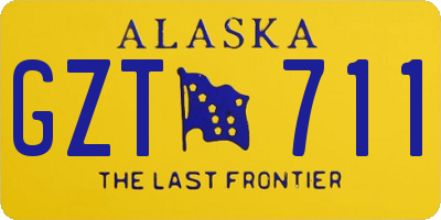 AK license plate GZT711