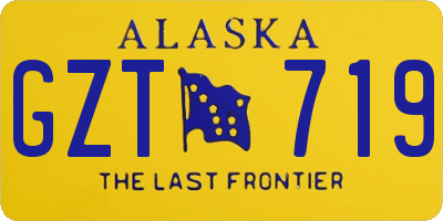 AK license plate GZT719