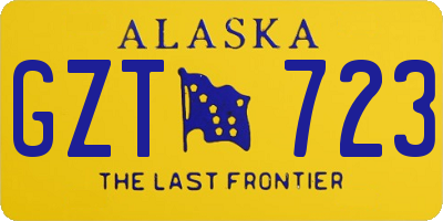 AK license plate GZT723