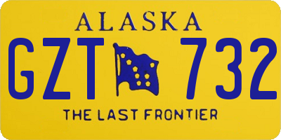 AK license plate GZT732