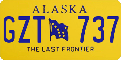 AK license plate GZT737