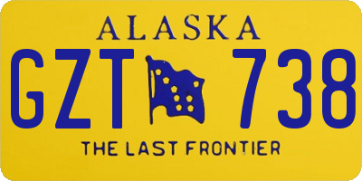 AK license plate GZT738