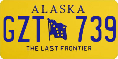 AK license plate GZT739