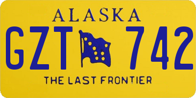 AK license plate GZT742