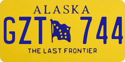 AK license plate GZT744