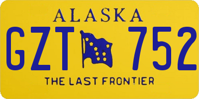 AK license plate GZT752