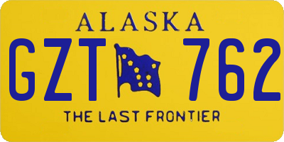 AK license plate GZT762