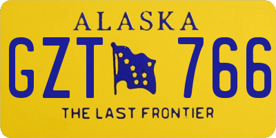 AK license plate GZT766