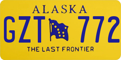 AK license plate GZT772