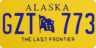 AK license plate GZT773