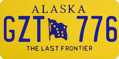 AK license plate GZT776