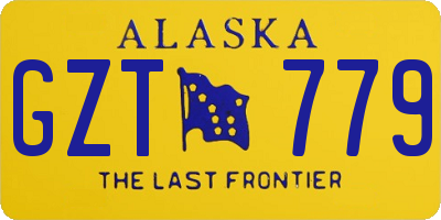 AK license plate GZT779