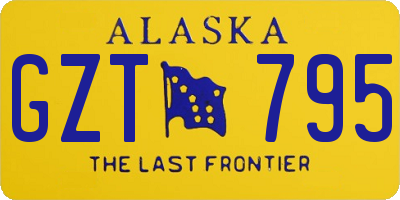 AK license plate GZT795