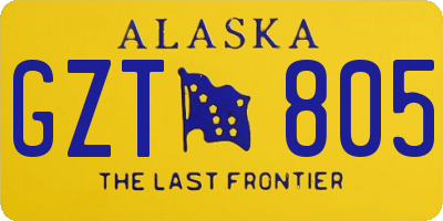 AK license plate GZT805