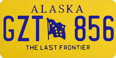 AK license plate GZT856