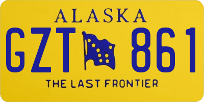 AK license plate GZT861