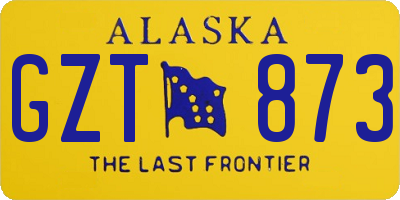 AK license plate GZT873