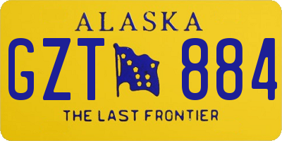 AK license plate GZT884