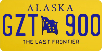 AK license plate GZT900