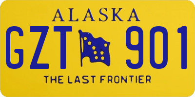 AK license plate GZT901