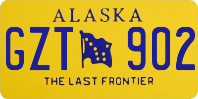 AK license plate GZT902