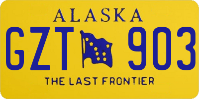 AK license plate GZT903