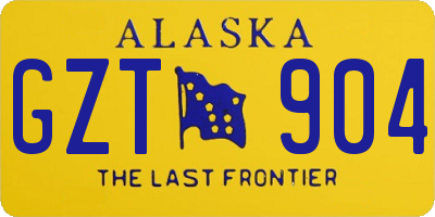 AK license plate GZT904