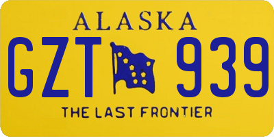 AK license plate GZT939