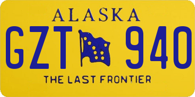 AK license plate GZT940